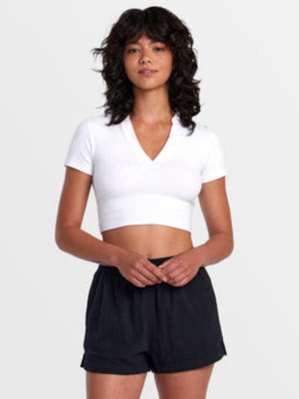 RVCA Sawyer Cotton Crinkle Shorts - Black - XS